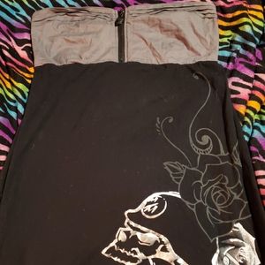 Metal Mulisha Strapless Mini Dress XL